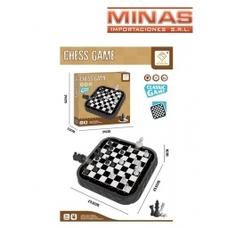 AJEDREZ X 24 CM, DE PLASTICO.