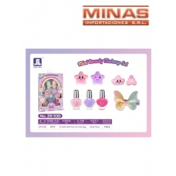 SET DE 3 ESMALTES + 2 LABIALES + PINCITA DE PELO.