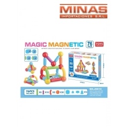 BLOQUES MAGNETICOS SURTIDOS X 76 PCS.