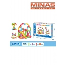 BLOQUES MAGNETICOS SURTIDOS X 46 PCS.
