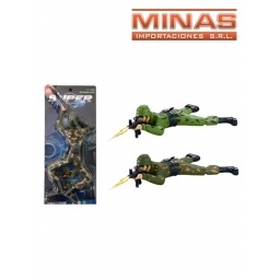 SOLDADO X 30 CM,SE ARRASTRA Y DISPARA.