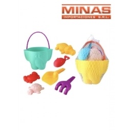 BALDE PARA PLAYA CON MOLDES