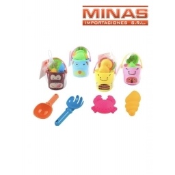 BALDE PARA PLAYA 5 PCS 16 X 15  CM