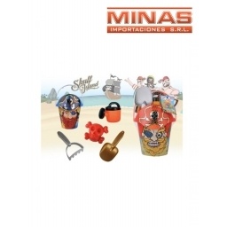 BALDE PARA PLAYA 6 PCS 31 X 21 CM