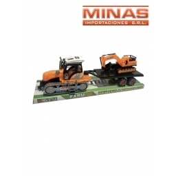 TRACTOR CON MAQUINA EXCAVADORA A FRICCION