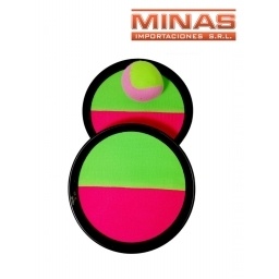 TIRA Y ATRAPA  PLATO X 20 CM,CON VELCRO + PELOTA