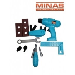 SET DE TALADRO CON HERRAMIENTAS