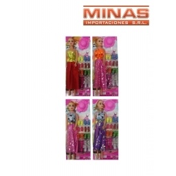 MUECA  X 16 CM CON ACCESORIOS.