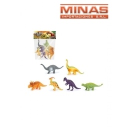 DINOSAURIO EN BOLSA 6 PCS