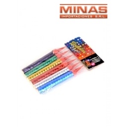 VELAS VOLCAN 6 UND 10 CM , DE COLORES,