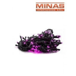 LUCES DE NAVIDAD GOTITAS FUCSIA DE 100 LED X 8 M, 220 V.