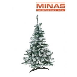 ARBOL STANDARD NEVADO X 120 CM, 120 RAMAS CON BASE DE PLASTICO.