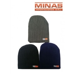 GORRO DE LANA DOBLE, 3 COLORES.