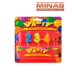 VELAS CON FORMA DE NMERO