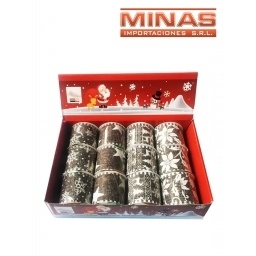 CINTA DE NAVIDAD 6.3CM X 2.7M, 12 PCS 4 DISEOS $90 CU