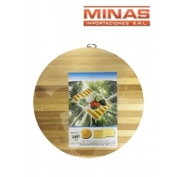 TABLA DE MADERA REDONDA 32 CM X 1.8 CM.