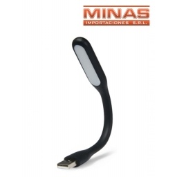 LINTERNA FLEXIBLE X 6 LED,USB SOLO NEGRO