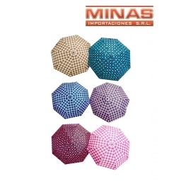 PARAGUA ANTIVIENTO AUTOMATICO, 8 VARILLAS, ESTAMPADOS