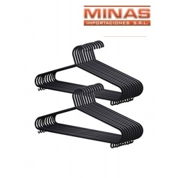 PERCHAS NEGRAS DE 40 CM X 6 UND.