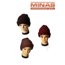GORRO PARA SEORA FORRADO EN POLAR, 3 COLORES.