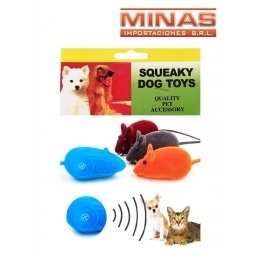 RATONES DE TELA X 3 EN BOLSA