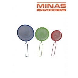 SET DE COLADORES X 3 UND, 8 CM 10 CM Y 12 CM.