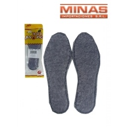 PLANTILLAS DE CORDERITO GRUESA X 10 PARES (35 AL 44), $ 30 EL PAR.