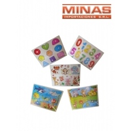ROMPECABEZAS DE MADERA 5 DISEOS 30 X 24 CM