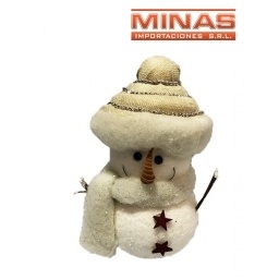 MUECO DE NIEVE PARA NAVIDAD 25 CM