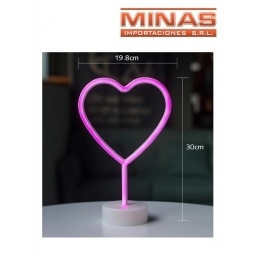 LAMPARA CON FORMA DE CORAZN LED EN CAJA