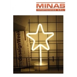 LAMPARA CON FORMA DE ESTRELLA LED EN CAJA