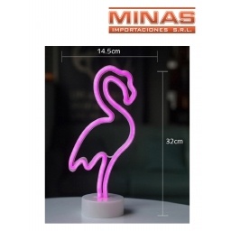 LAMPARA CON FORMA FLAMENCO DE  LED EN CAJA