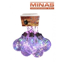 GUIA DE 10 LAMPARILLA MLTICOLOR DE 5 CM, 220 V.