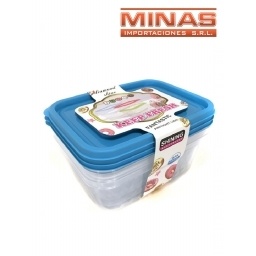 TAPER DE 18 CM X 18 CM X 8 CM X 3 UND,CUADRADOS.