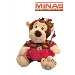 PELUCHE MONO 30 CM 2 COLORE