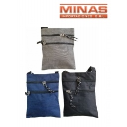 BANDOLERA PARA DAMA, 3 CIERRES,5 COLORES.