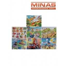 ROMPECABEZAS SURTIDOS 29 CM X 21 CM.