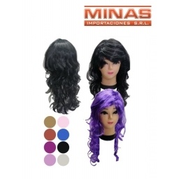 PELUCA PARA COTILLN 5 COLORES