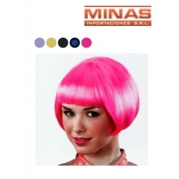 PELUCA PARA COTILLON MELENA ,30 CM, 5 COLORES.