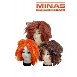 PELUCA PARA COTILLN 3 COLORES