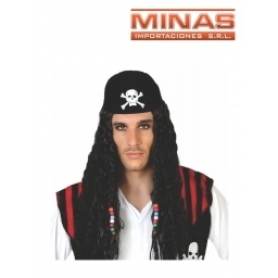 PELUCA NEGRA, DE PIRATA.