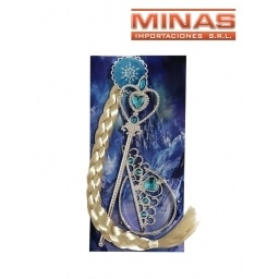 TIARA CON TRENZA +  CORONA + VARITA.