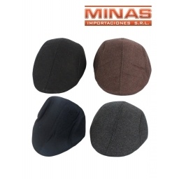 BOINA PARA CABALLERO DE PAO, TALLE  58, 4 COLORES.