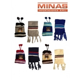 CONJUNTO GORRO Y BUFANDA 4 COLORES