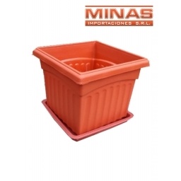 MACETA CON BASE 20 X 20 X 23 CM