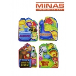 LIBRO DE CUENTO 4 DISEOS 7X13CM. 4PAG.