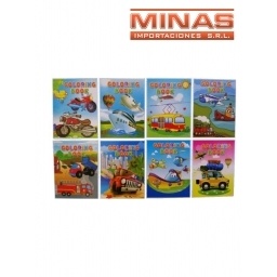 LIBROS PARA PINTAR 4 MODELOS 54,90 CU 12 PCS 29X22CM 16PAG.