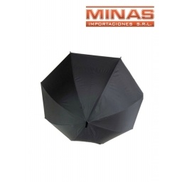PARAGUAS NEGRO X 55 CM, 8 VARILLAS.