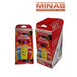 LAPICES DE COLORES 12 PCS EN CAJA $ 64,90 CU