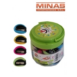 SACAPUNTAS X 36 PCS, COLORES SURTIDOS, $13 CU.